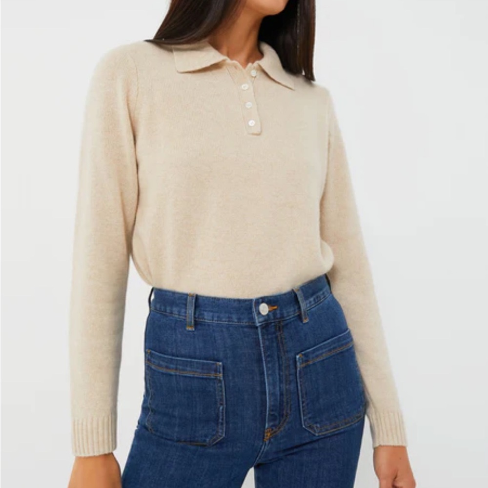 Alex Mill "Alice" polo cashmere sweater